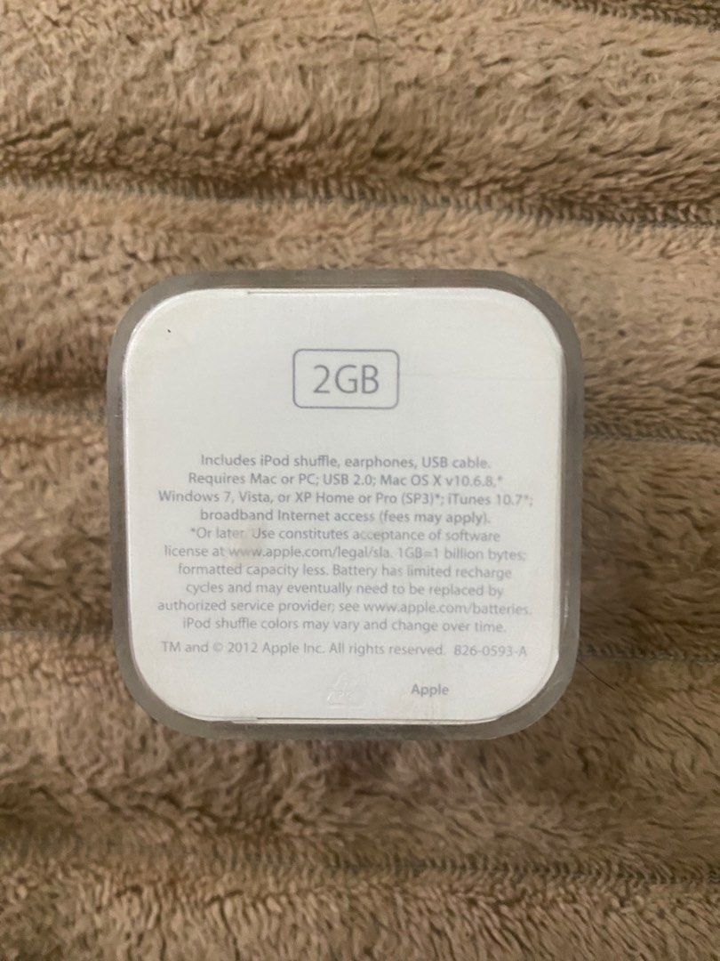 Sealed Ipod Shuffle 2GB (Category: Portable Music Players) located in Manila. Submitted by dionnivs (Listing ID 1448540656, Image 2). Description: Yellow 2GB Ipod Shuffle 4th Gen Unopened Sealed unused.