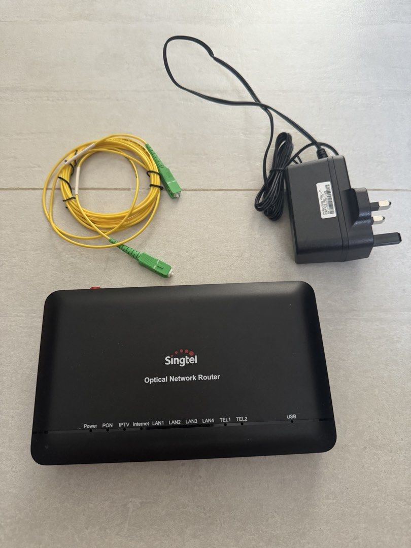 Singtel Optical Network Router ZTE with Power Adapter & Cable