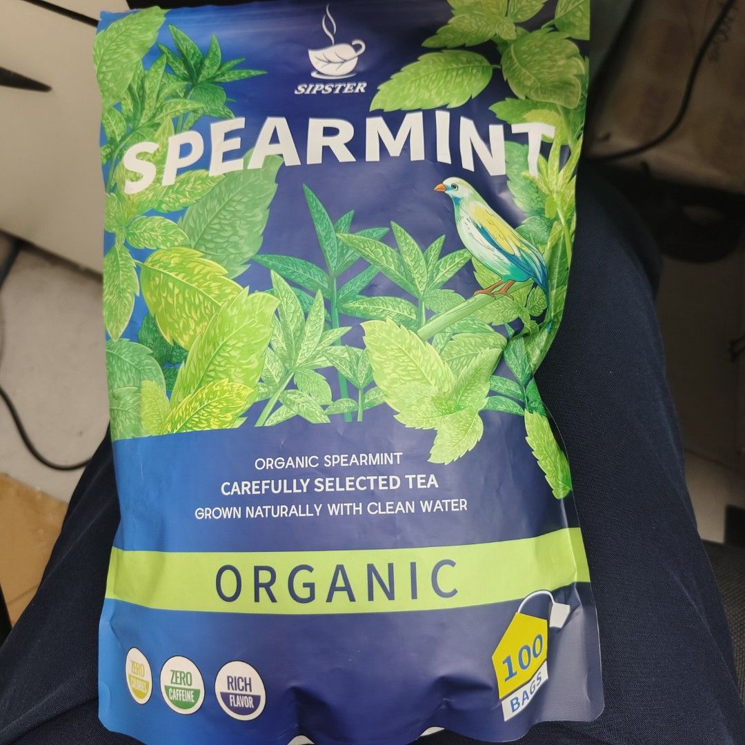 Sipater spearmint tea (Category: Coffee & Tea Tableware) located in Bulacan. Submitted by rintamatama (Listing ID 1448495150, Image 1). Description: took one or 3 bags of tea. originally bought for 350.