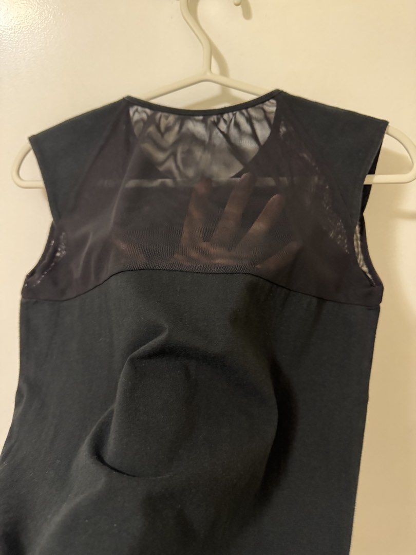 Sleevless Black Top with Semi-Sheer Shoulder and Back Panels (Category: Sleeveless) located in Mandaluyong City. Submitted by axos723 (Listing ID 1448573578, Image 3). Description: ➡️Please read item description carefully below (click read more 👇) ➡️Item is AVAILABLE ➡️Guaranteed 💯 %Authentic ➡️1-Day Reservation only ➡️First to pay gets the item ➡️For SURE BUYERS only please. -Price: P 150+SF -Brand:2068 -Size: Small -Color: Black (Color may va