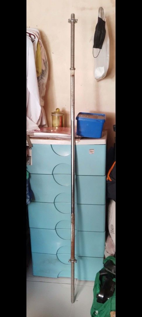 Standard Barbell Bar for Weightlifting and Strength Training (Category: Weights & Dumbbells) located in Manila. Submitted by mysticbird.56afd7 (Listing ID 1448545814, Image 2). Description: - Standard barbell bar - Ideal for home workouts and gym sessions - Features good grip knurling - Shows minor scuff marks from regular use - Ready for your next lift - Feel free to ask any questions!.