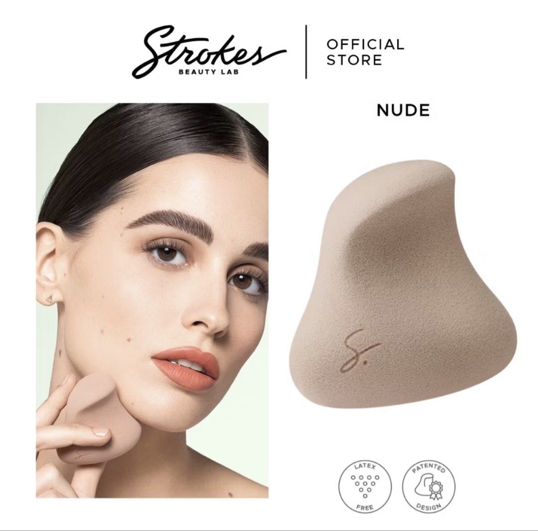 Strokes Beauty Makeup Sponge (NO BOX) (Category: Makeup) located in Manila. Submitted by thecasaisabel (Listing ID 1448624626, Image 1). Description: - RFS: I still have 4 pcs left unused. -Strokes Beauty Lab makeup sponge - Nude shade - Unique shape for seamless blending of foundation and concealer - Latex-free - Patented design - Perfect for your makeup routine.