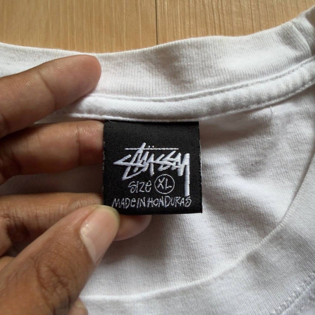 STUSSY S-LINK BARB WIRE TEE (Category: Activewear) located in Manila. Submitted by thriftmobbb (Listing ID 1448677053, Image 3). Description: 23x29 ISSUE: NEED WASH ONLY FRESH FROM BALE COLOR RATE 9.5/10.