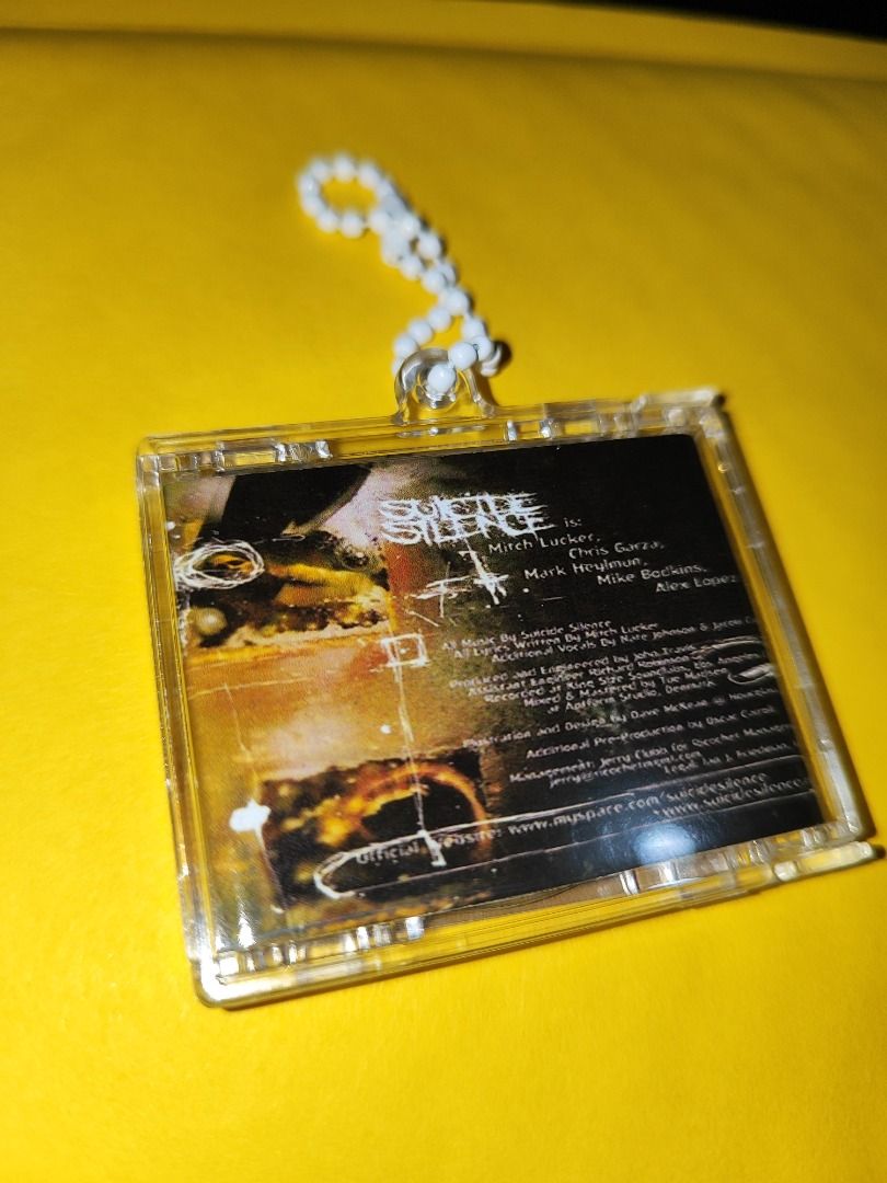 Suicide Silence The Cleansing CD Keychain (Category: CDs & DVDs) located in Caloocan City. Submitted by nfcminicdkeychainsbytin (Listing ID 1448534941, Image 3). Description: - Suicide Silence 'The Cleansing' CD keychain - Ultimate Edition - Ideal for band fans - Small and portable design - Features a beaded chain - Great for attaching to bags or keys.