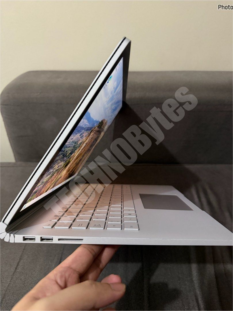 Surface Book 3 13inch - Touchscreen (Category: Laptops & Notebooks) located in Pasig City. Submitted by technobytes (Listing ID 1448630408, Image 3). Description: • Intel core i5 10th Gen • 8GB RAM • 256GB SSD Storage • Intel Iris Graphics • Windows 11 Enterprise 64-bit • 3000x2000 resolution, 59.99 Hz • Slightly used with dual battery in all good condition • No Hidden Issue • It comes with charger.