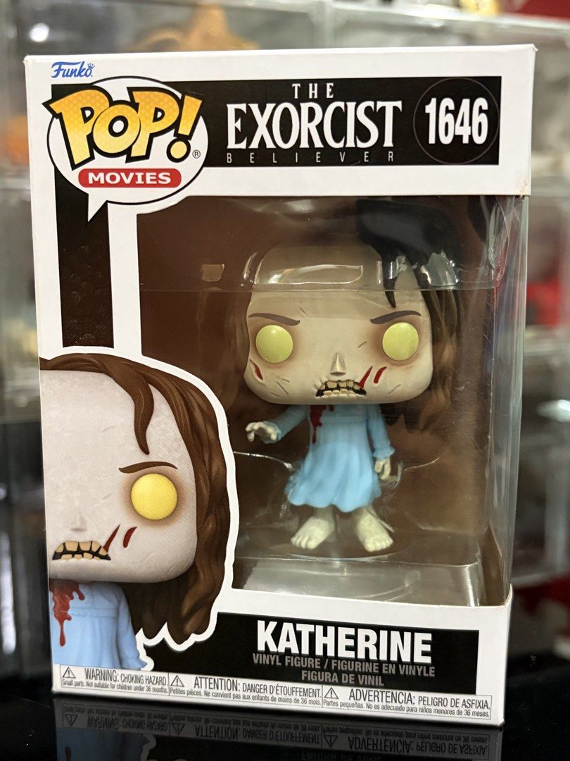 The exorcist katherine (Category: Designer & Blind Box Toys) located in Makati City. Submitted by tomypom (Listing ID 1448583038, Image 1). Description: Authentic Funko pop The exorcist Katherine ***free hard case*** See pictures for more details .
