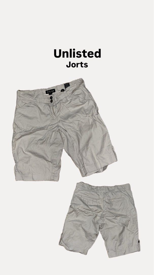 Unlisted Jorts Beige Cargo Shorts (Category: Shorts) located in Cebu City. Submitted by _____08_____ (Listing ID 1448619455, Image 1). Description: - Waist: 32 - Brand: Unlisted - Color: Beige - Style: Cargo Shorts - Closure: Button and zip fly - Pockets: Two front, two back - Features: Adjustable tab at the hem - Ideal for: Casual wear.