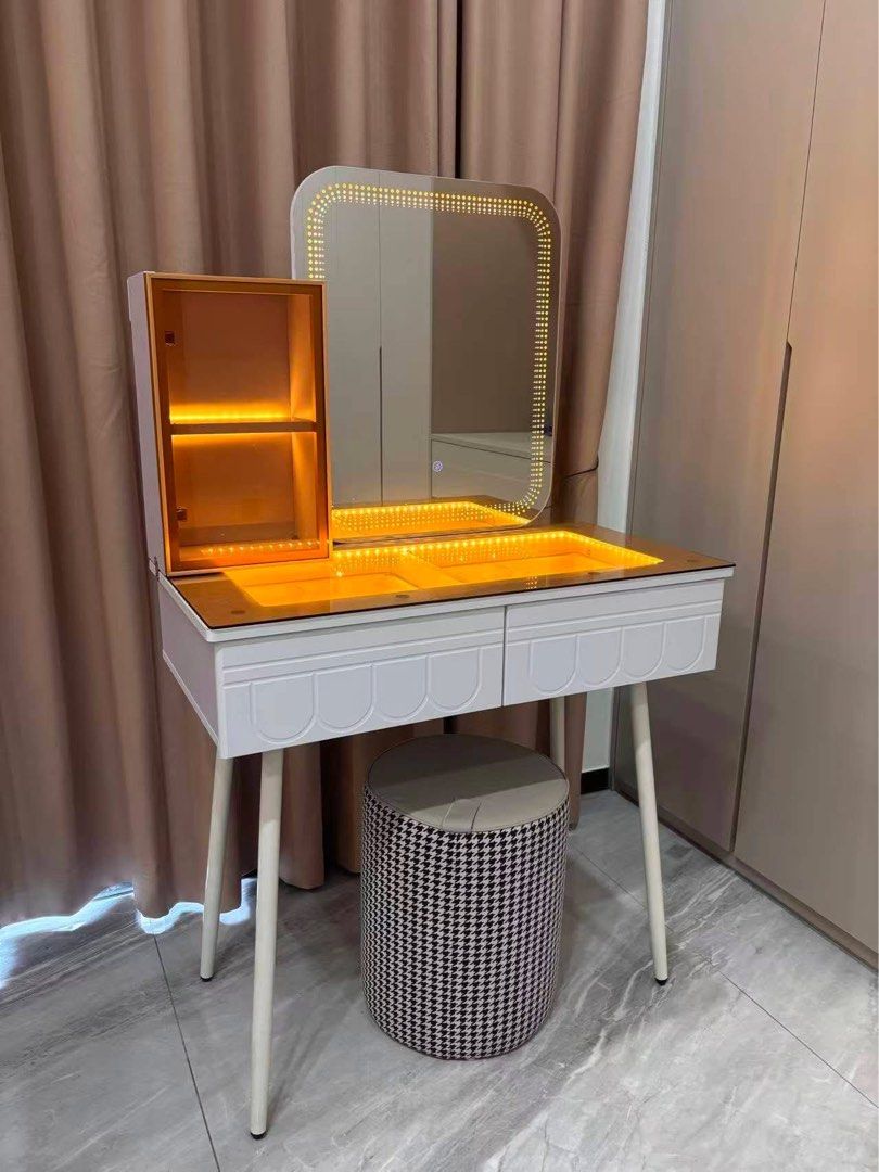 Vanity Dresser with Led Mirror and Stool (Category: Tables & Sets) located in Valenzuela. Submitted by jhagonzales (Listing ID 1448562089, Image 1). Description: .