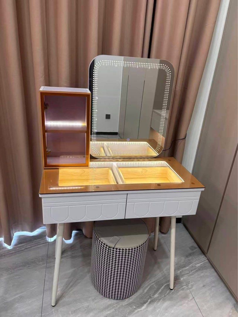Vanity Dresser with Led Mirror and Stool (Category: Tables & Sets) located in Valenzuela. Submitted by jhagonzales (Listing ID 1448562089, Image 3). Description: .