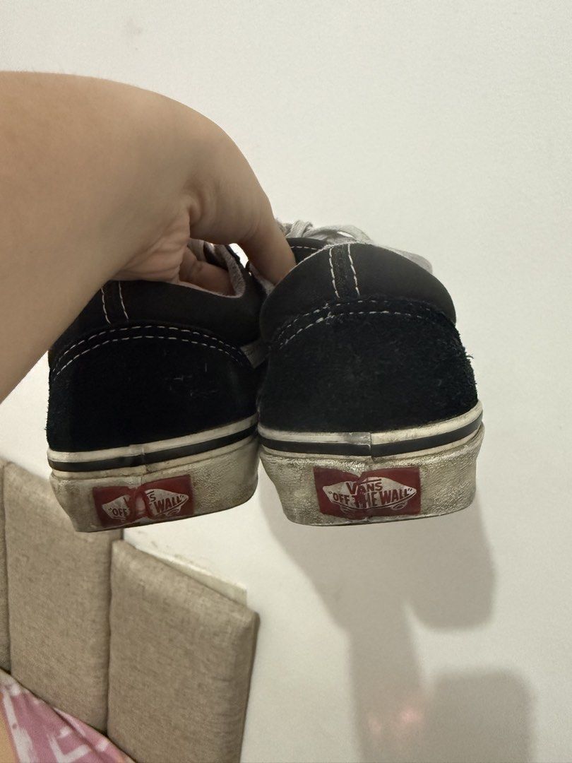 Vans Old Skool Black White Suede Canvas Sneakers (Category: Sneakers) located in Mandaluyong City. Submitted by whitemoveout (Listing ID 1448684103, Image 3). Description: - Classic Vans Old Skool sneakers - Black suede and canvas upper - Iconic white side stripe - White laces and soles - Shows normal signs of wear on soles and uppers - Plenty of life left for your next adventure!.