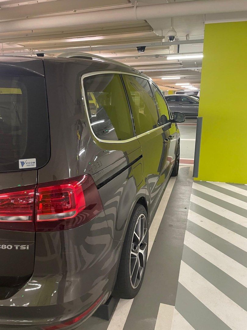 Volkswagen Sharan 2.0 TSI DSG (A) (Category: Used Cars) located in Singapore. Submitted by khan_z (Listing ID 1448619450, Image 2). Description: Volkswagen Sharan 2.0 TSI. MPV with spacious interior. Comfortable seating for the whole family. Dark brown exterior. Clean interior. SNX6623X..