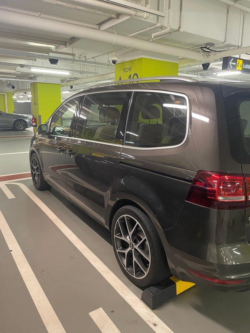 Volkswagen Sharan 2.0 TSI DSG (A) (Category: Used Cars) located in Singapore. Submitted by khan_z (Listing ID 1448619450, Image 3). Description: Volkswagen Sharan 2.0 TSI. MPV with spacious interior. Comfortable seating for the whole family. Dark brown exterior. Clean interior. SNX6623X..