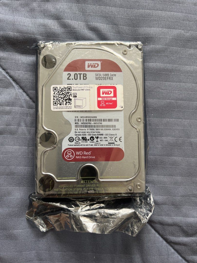 WD Red 2TB NAS Hard Drive WD20EFRX
