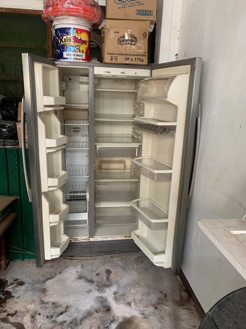 Whirlpool Side-by-Side Refrigerator Stainless Steel (Category: Refrigerators and Freezers) located in Marikina City. Submitted by jennyggg25 (Listing ID 1448497624, Image 3). Description: - Whirlpool Side-by-Side Refrigerator - Sleek Stainless Steel Finish - Ample Shelf and Door Storage Space - Ideal for Family Kitchens - Standard Dimensions for Side-by-Side Models - lacks freon - Buyer to Arrange Own Transportation - buyer may need to have it ch