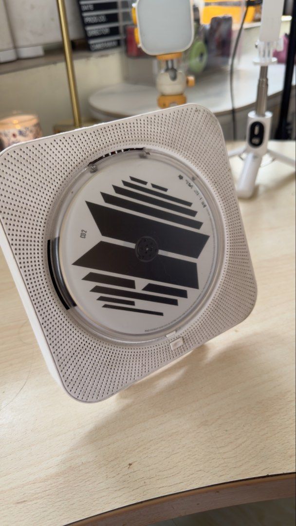White Portable CD Player with BTS CD (Category: Portable Music Players) located in Santa Rosa. Submitted by ninjalei (Listing ID 1448550876, Image 1). Description: - White portable CD player - free BTS CD - Side buttons for mode, volume, and playback - Built-in stand on the back - Ideal for enjoying your music on the go.