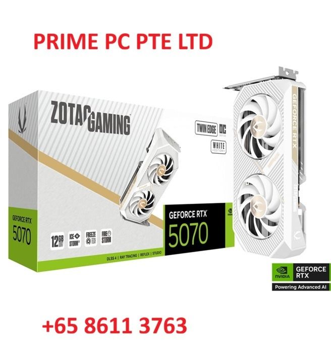 ZOTAC GAMING GeForce RTX 5070 Twin Edge OC White