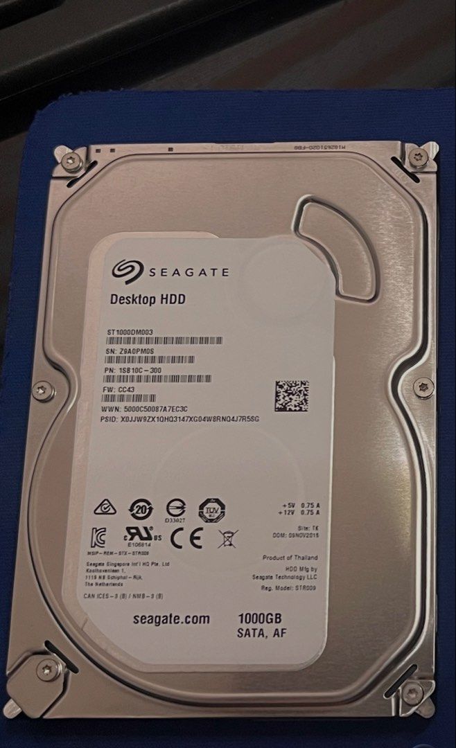 1TB Seagate Sata Hard Drive Desktop HDD 3.5” (Category: Hard Disks & Thumbdrives) located in Mandaluyong City. Submitted by l2ayne (Listing ID 1453080013, Image 2). Description: NOTE: DONT SEND ME A MESSAGE HERE IN CAROUSEL. TEXT OR CALL FOR FAST DEAL ON MY NUMBER SAME NO WITH VBR & WHTSAP 09772189475 09772189475 097721894751TB Seagate Sata Hard Drive Desktop HDD 3.5” Brand New Unsealed Price 1500 only Tested No Issue 100% Health Pick up Mandaluy