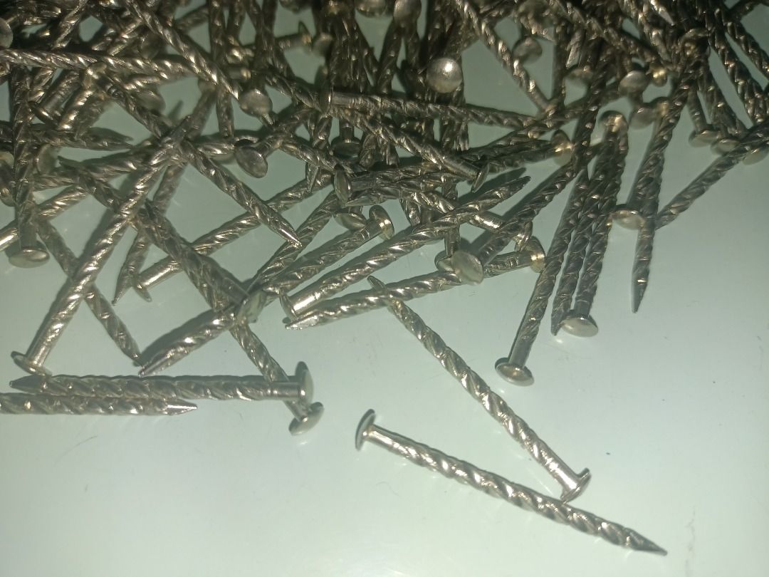 25mm Stainless Nails 1Kg P250 per box (Category: Construction & Building Materials) located in Munoz. Submitted by larryc1212 (Listing ID 1453176771, Image 3). Description: - 25mm Stainless Steel Nails - Brand: DAIDOHANT.CO.LTD. - Material: SUS-304 Stainless Steel - Weight: 1kg per box, 2 boxes available - Design: Twisted shank for enhanced holding power - Rust-resistant and durable - Suitable for various construction and DIY projects Item can be