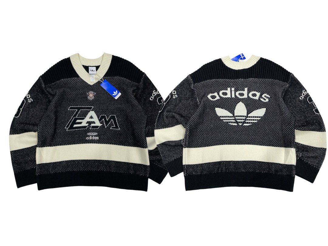 Adidas Hockey Jersey Knitted sweater (Category: Coats, Jackets and Outerwear) located in Manila. Submitted by jaythrift.ph (Listing ID 1453217849, Image 1). Description: Wdith: 24 Length: 27.