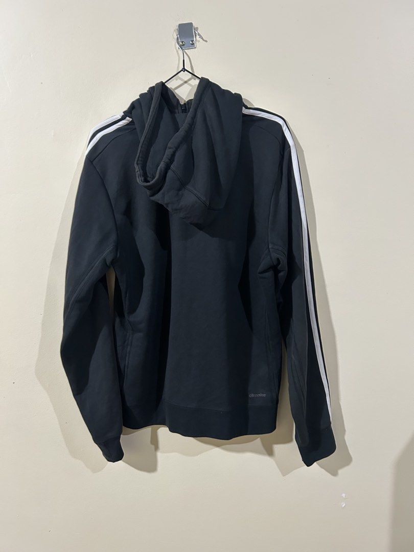 Adidas Three lines Jacket Sport Essentials (Category: Coats, Jackets and Outerwear) located in Muntinlupa City. Submitted by gab_20 (Listing ID 1453228731, Image 2). Description: Original Adidas with Qr Code Size: Medium on tag Sport essential climate Direct message if interested po sa item can ship agad. .