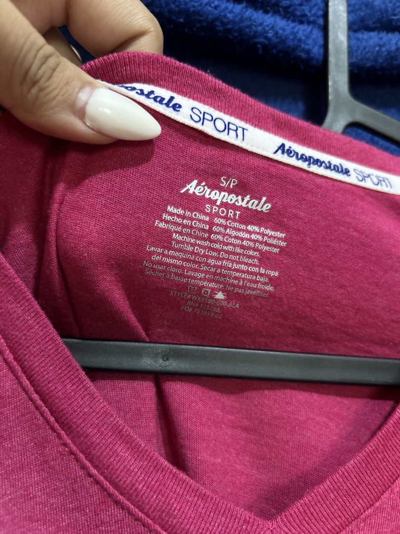 AEROSPORT HOT PINK TEE (Category: Activewear) located in Manila. Submitted by declutter_lala (Listing ID 1453179580, Image 3). Description: ✨ no flaws, intact pa print Size s-m, mannequin is xs for reference ♡ Buyers are kindly asked to set expectations accordingly ♡ Color may vary due to lighting ♡ Please ensure you are familiar with your size ♡ Strictly no reservation, first to pay basis only ♡ No cancellation, return, refund ♡ MOP: GCash/BPI ♡