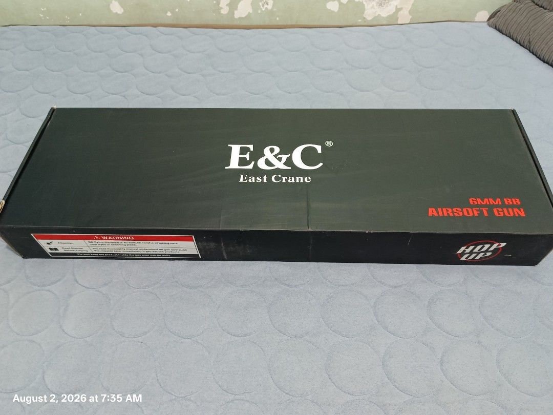 Airsoft Rifle (Category: Action & Battle Toys) located in Cotabato. Submitted by happyeagle.415ba1 (Listing ID 1453234963, Image 3). Description: Airsoft rifle, all stock and slightly used. includes battery with charger and original packaging box.
