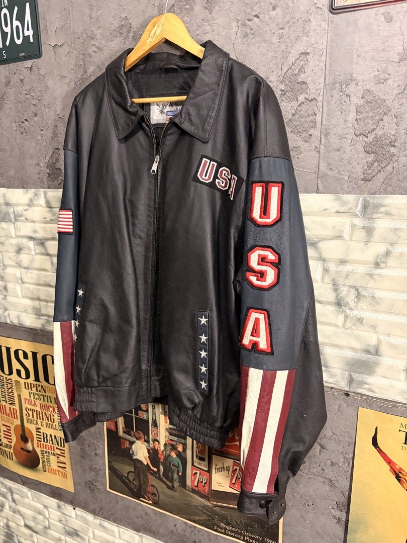 American Leather Jacket (Category: Coats, Jackets and Outerwear) located in Imus. Submitted by noblefish.b1bfd2 (Listing ID 1453065493, Image 3). Description: Fit XL to XXL Genuine Leather.