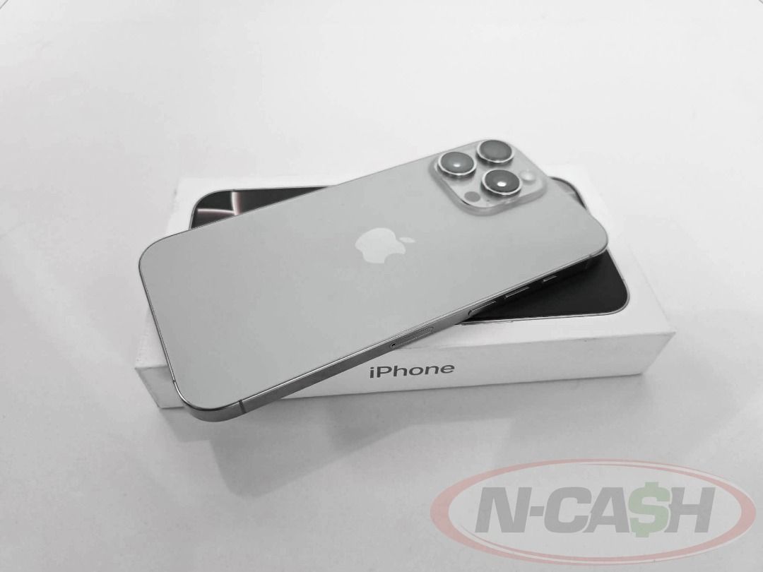 Apple iPhone 16 Pro Max 256GB (Category: iPhone 16 Series) located in Quezon City. Submitted by luxury_by_n-cash (Listing ID 1453078666, Image 2). Description: N-Cash Pawnshop "Instant Cash for Bags, Watches, Cars, and Electronics" https://www.ncash-pawnshop-philippines.com/ Apple iPhone 16 Pro Max 256GB MYWY3ZP/A Natural Titanium Local Apple unit. Currently locked to Smart. 9.5 out of 10. Still like new. Battery cycle count of only 27 Complete s