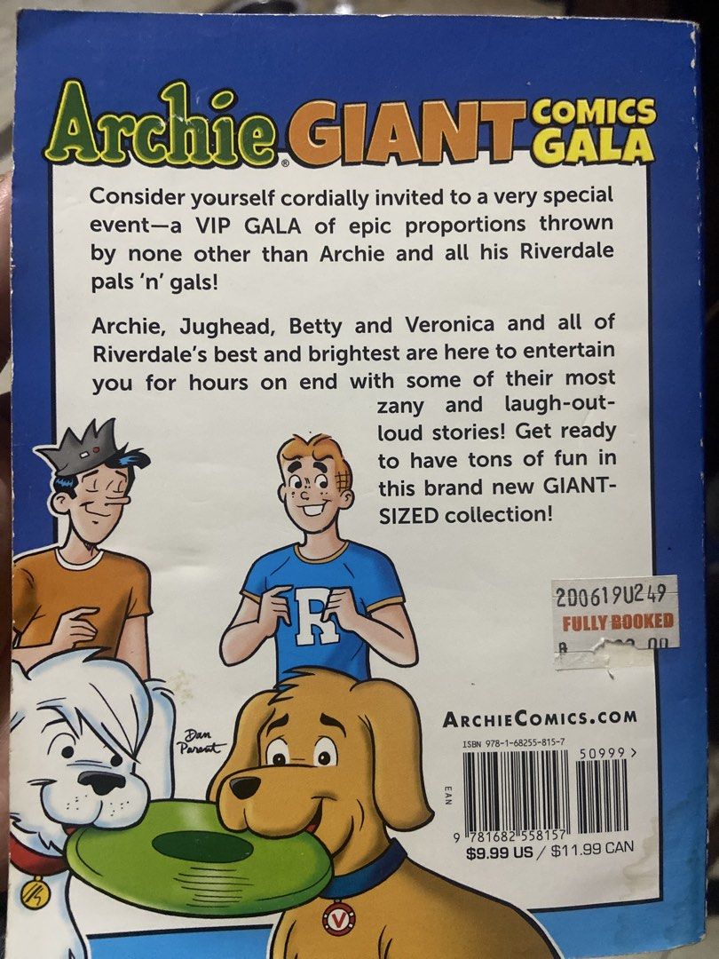 Archie Comics Giant Gala Comic Book (Category: Comics & Manga) located in Taguig. Submitted by billpogi23 (Listing ID 1453168390, Image 2). Description: - Archie Comics Giant Gala comic book - Features Archie, Jughead, Betty, and Veronica - Packed with zany and laugh-out-loud stories - GIANT-SIZED collection for hours of fun!.