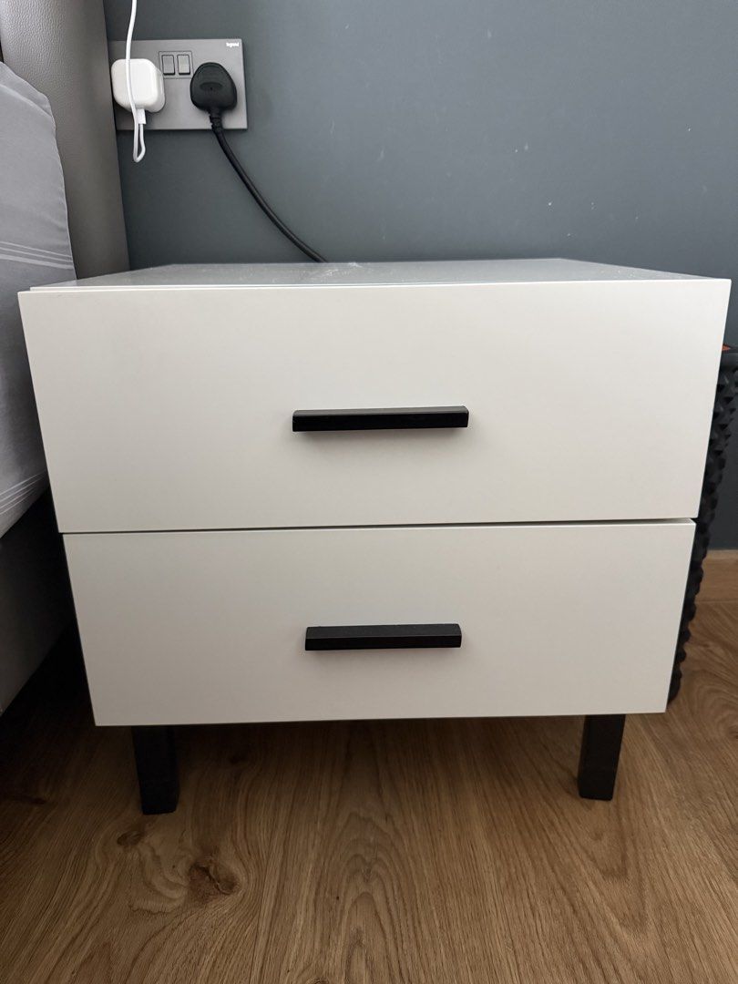 Bedside table (Category: Shelves, Cabinets & Racks) located in Singapore. Submitted by ppearlyntann (Listing ID 1453083709, Image 1). Description: Bedside table x2 for sales. .