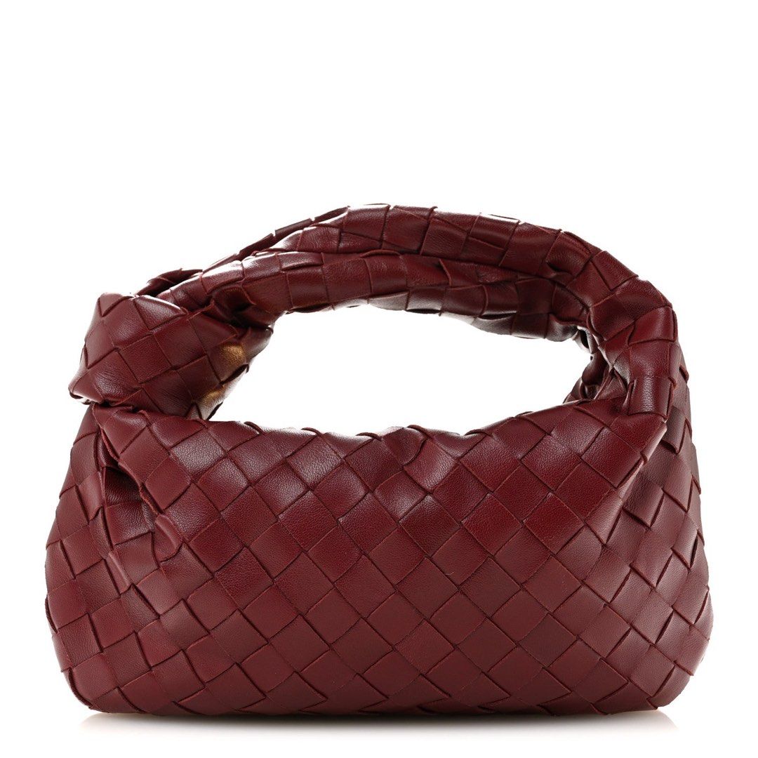 Botega Veneta Mini Jodie (Category: Luxury Bags & Wallets) located in Taguig. Submitted by sourcedbym (Listing ID 1453064110, Image 1). Description: - Authentic Burgundy Bottega Veneta bag - Dark Red - preloved 9/10 condition - preorder - arrives aug 17.