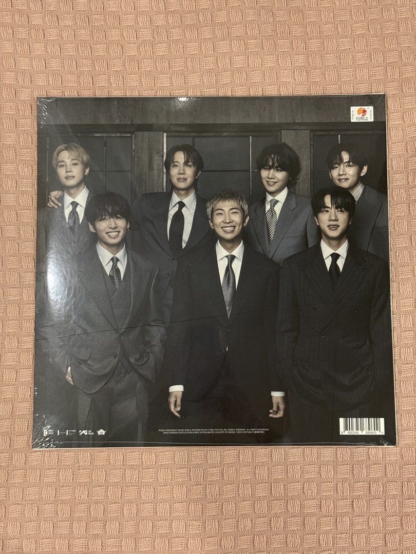 BTS Arirang Standard Vinyl - JHope (Category: Vinyls) located in Taytay. Submitted by altascloset (Listing ID 1453136147, Image 2). Description: - Brand New & Sealed - Features J-Hope on the cover - Full BTS group photo on the back - Authentic, bought directly from weverse.