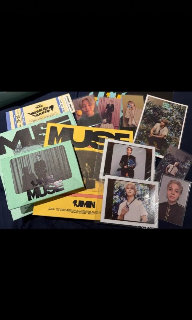BTS Jimin Muse Bundle Merch (Category: K-Wave Merchandise) located in Taguig. Submitted by albumshop (Listing ID 1453228913, Image 1). Description: DOP: Payo ETA: 4-5 weeks All items we sell are sourced directly from the Bunjang site in Korea. Unless stated as “onhand,” all items are still located in Korea. Please note that we require a sure buyer first before the item will be transferred and shipped to the Philippines. Prices may vary even for t