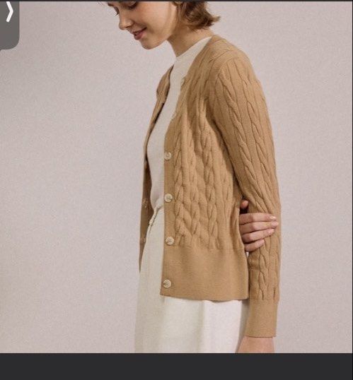 Cable knit button down jacket (Category: Coats, Jackets and Outerwear) located in Singapore. Submitted by shopinstyle06 (Listing ID 1453205454, Image 2). Description: BNWOT- unworned. Perfect condition.