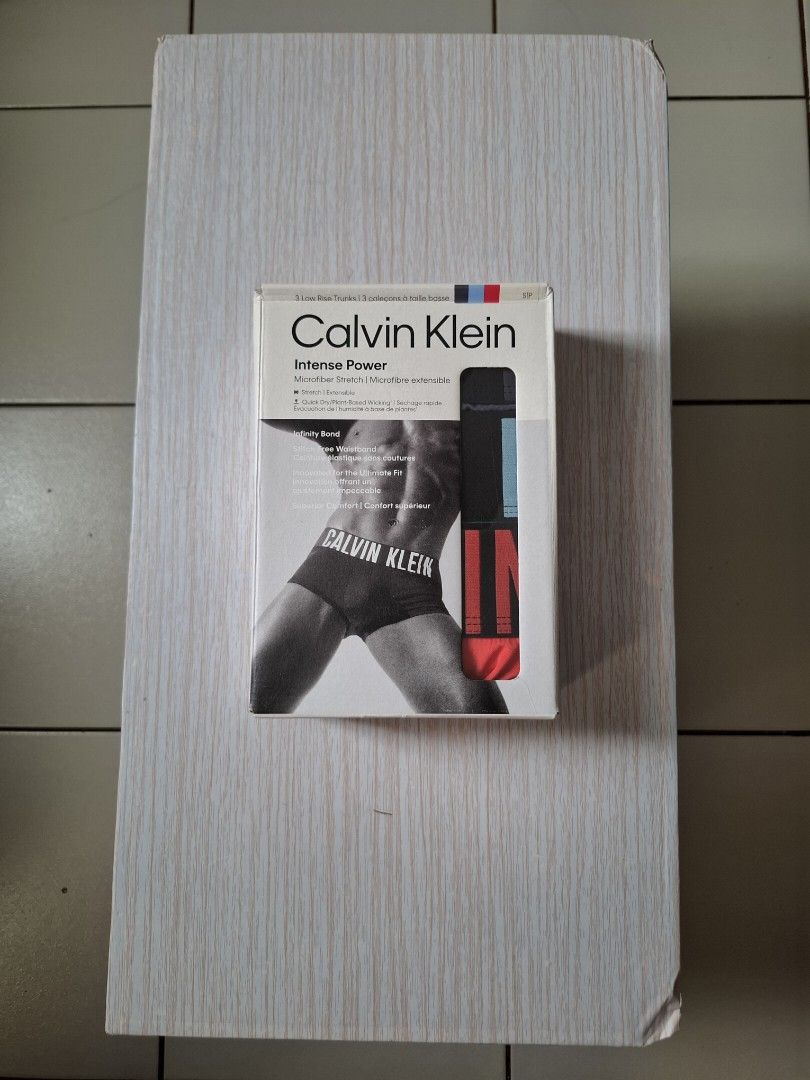 Calvin Klein Men's Intense Power Trunks (Category: Underwear) located in Mandaluyong City. Submitted by reynald.n (Listing ID 1445372674, Image 1). Description: Size Small & Medium.
