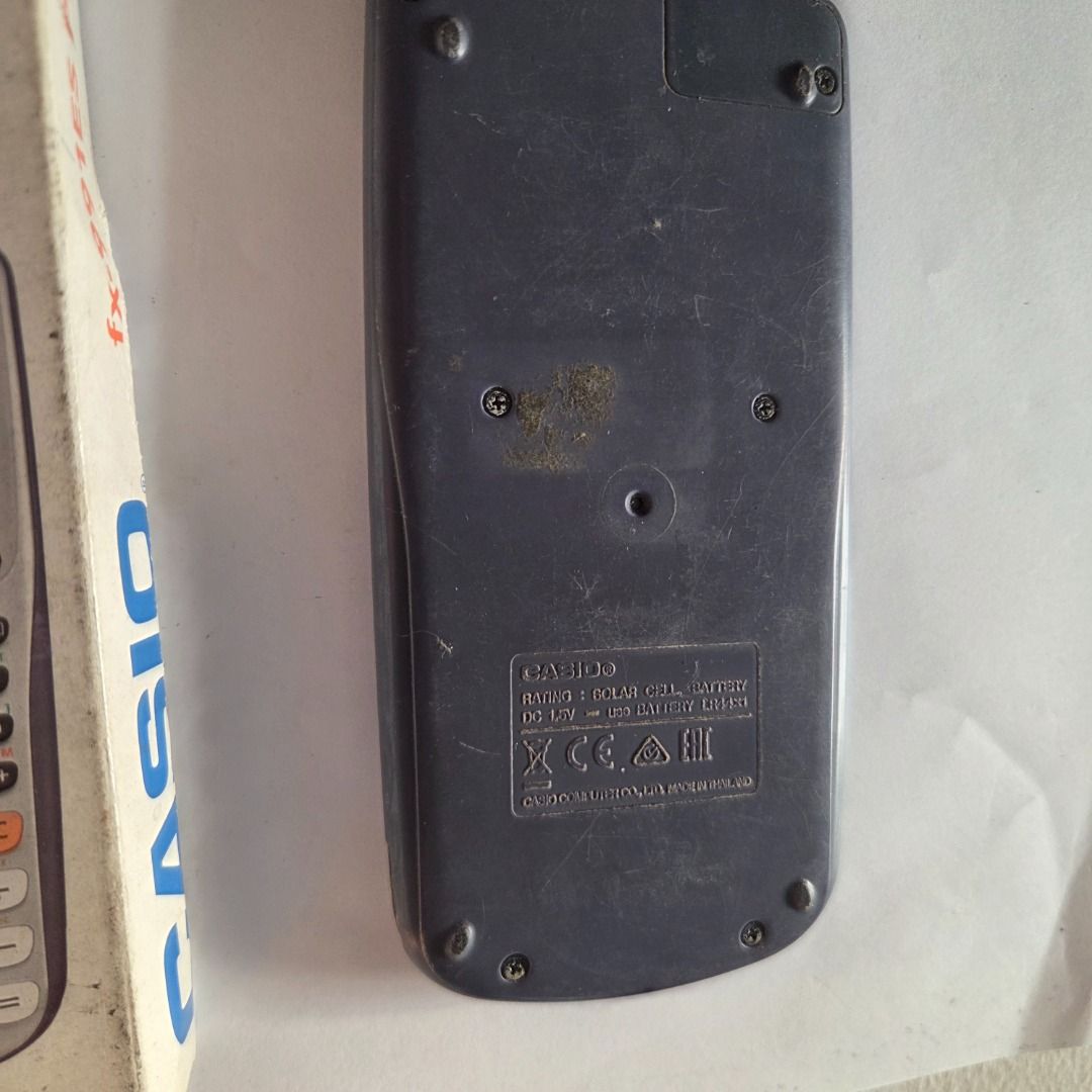 Casio FX-991ES Plus Scientific Calculator (Category: Office & Business Technology) located in Quezon City. Submitted by rongregang (Listing ID 1453177751, Image 2). Description: Casio FX-991ES Plus Scientific Calculator Issue: with screen lines, no cover Inclusions - Original box - Owner's manual Pickup at Laloma QC Meetup at UP Diliman.