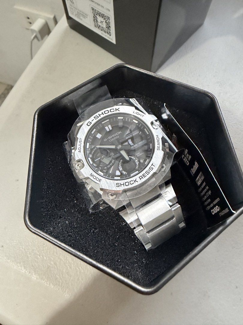 Casio G-Shock GST-B400D-1ADR (Category: Men's Watches) located in Angeles City. Submitted by john_philip99 (Listing ID 1453065665, Image 2). Description: - Brand New G-Shock GST-B400D-1ADR - 200m Water Resistant - Original Tin and Box Included - All papers/warranty included - Still Wrapped in Plastic.