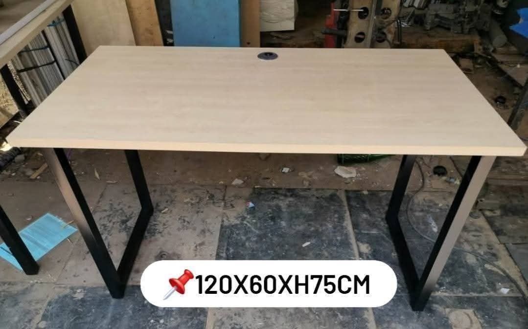 Computer Table with Metal Legs - Various Sizes Available (Category: Tables & Sets) located in Caloocan City. Submitted by urbanfirst (Listing ID 1453212699, Image 2). Description: - Simple and sturdy desk, perfect for work or study. - Available in multiple sizes to fit any space. - Features a clean, spacious surface. - Durable metal legs ensure stability. - Some models include a convenient cable management hole. - Easy to assemble, ideal for home