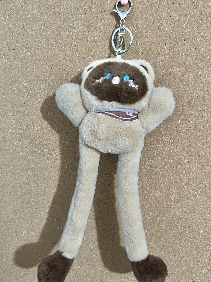 Cute Plush Cat Keychain with Long Legs (Category: Plushies & Soft Toys) located in Bulacan. Submitted by deideiii (Listing ID 1453172221, Image 1). Description: - Comes with a sturdy metal keyring and clasp. - Ideal for personalizing bags, backpacks, or keys..