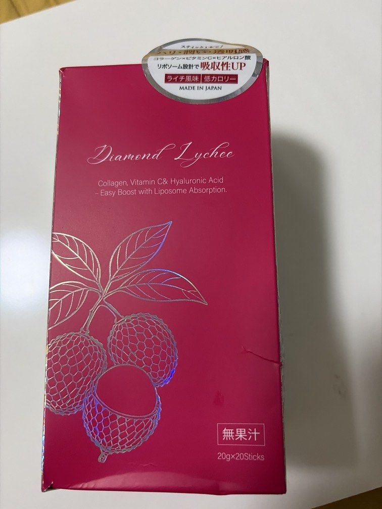 Diamond Lychee Collagen Vit C & Hyaluronic Acid (Category: Health Food, Drinks & Tonics) located in Manila. Submitted by royalforest.183cc6 (Listing ID 1453205921, Image 1). Description: Collagen from Japan 20 sticks.