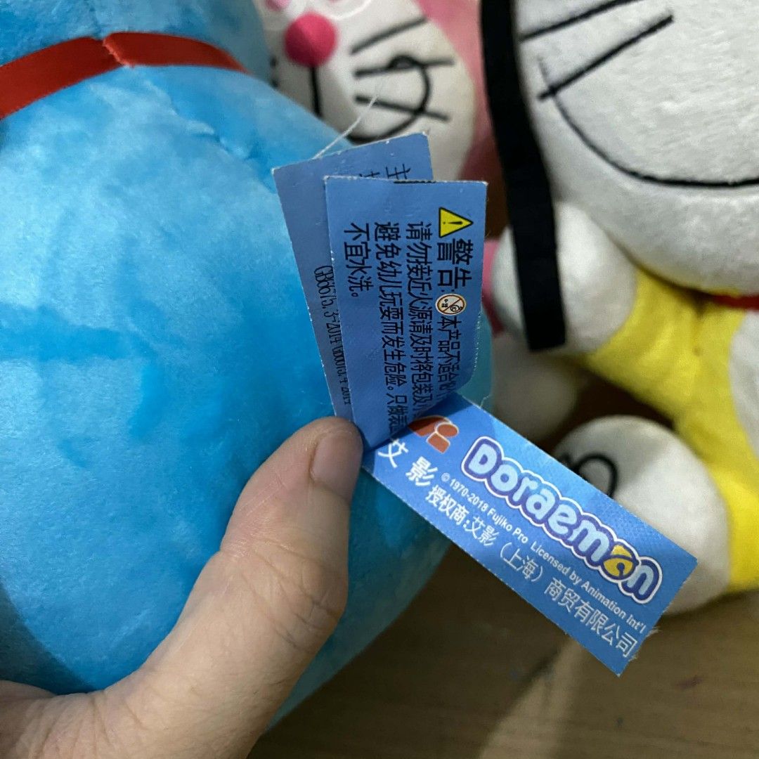 DORAEMON Stuff Toy SET (Category: Plushies & Soft Toys) located in Quezon City. Submitted by jaychingsss (Listing ID 1453127370, Image 2). Description: Doraemon Stuff Toy Set - 450 No issue Excellent Condition Personal Collection RFS: Decluttering COD Available via Lalamove: QC area only (kayo mag-book para sure po kayo) Meet Up: Kalap Drive North Caloocan.