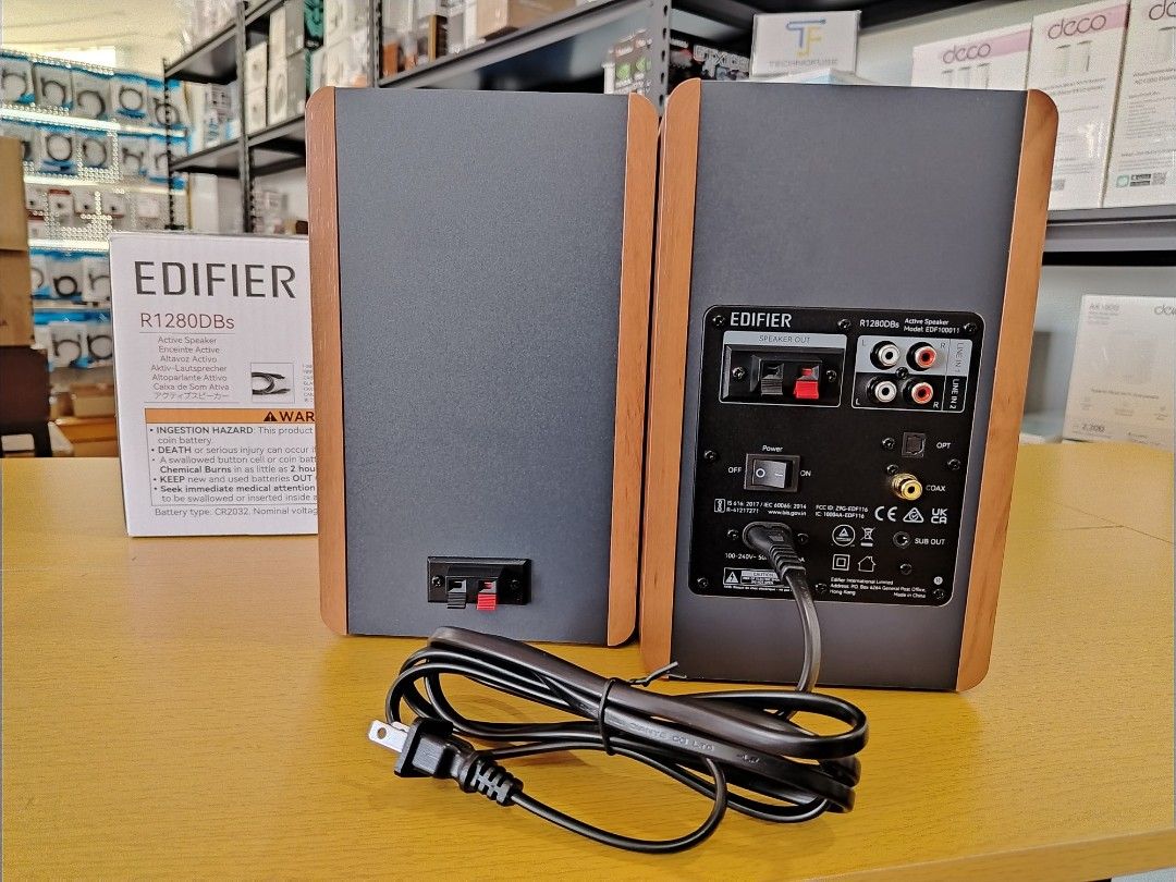 Edifier R1280DBs Brown Active Bluetooth Bookshelf Speaker w/ Subwoofer Output (Category: Soundbars, Speakers & Amplifiers) located in Pasig City. Submitted by mahara1624 (Listing ID 1453194048, Image 2). Description: ✓Brand-new ✓1yr warranty 7days replacement ✓with physical store ✓brand-new we accept bulk-order 💯store registered original items ✓WE ACCEPT NIGHT TIME DELIVERIES 🏭Location: pasig shaw blvd 🚪open monday to sunday.