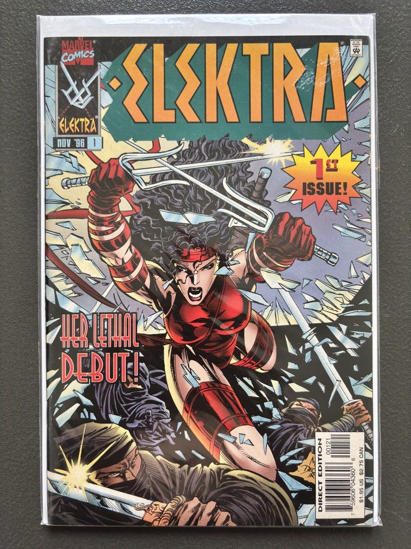 Elektra #1 Marvel Comics Nov 1986 First Issue (Category: Comics & Manga) located in Naga. Submitted by dearyesteryear (Listing ID 1453052093, Image 2). Description: FOR SALE: Elektra #1 (1996) Message me if you’re looking for specific titles or have a reasonable offer. I’d be happy to help CLEAN, collector-owned copy. Bagged & boarded since acquisition. The debut issue of Elektra’s 1996 ongoing Marvel Comics series. 🔑 Key Highlights: • First iss
