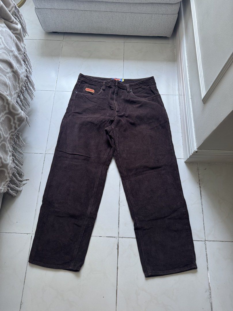 Empyre Relaxed Corduroy Pants (Dark Brown) (Category: Jeans) located in Pasig City. Submitted by jeoolay77264 (Listing ID 1453077563, Image 1). Description: -Size 34 - loose fit -Not used much -No issues.