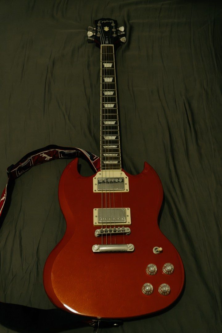 Epiphone SG MUSE (Category: Musical Instruments) located in Muntinlupa City. Submitted by ethan21alt39812 (Listing ID 1453146377, Image 3). Description: Selling my Epiphone SG Muse 🎸 No issues at all, plays and sounds great. RS: Need funds Note: Selling Guitar Only, no case, no strap, and not interested in trading huhu sorry PM me if interested! 14K Last Price Ty!.