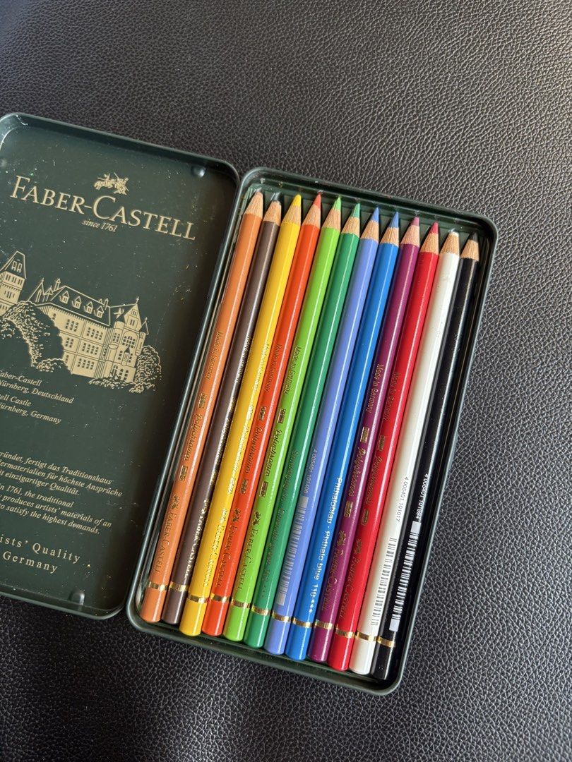 Faber-Castell Polychromos 12 Colour Pencils Set (Category: Craft Supplies & Tools) located in Bacoor. Submitted by paaamx (Listing ID 1453101781, Image 1). Description: - Set of 12 Faber-Castell Polychromos colour pencils - Used once only.
