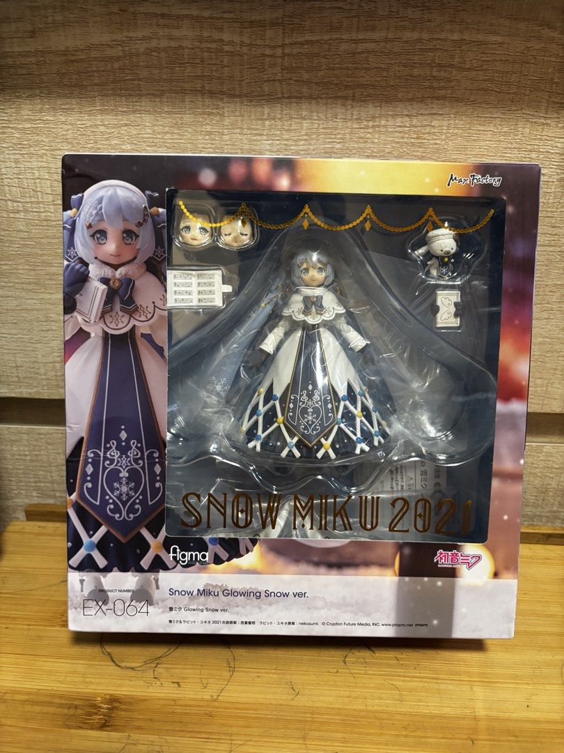 figma EX-064 SNOW MIKU 2021 Glowing Snow ver. 初音未來雪未來, 玩具