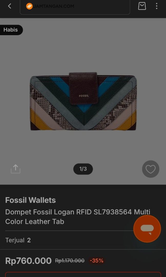 FOSSIL LEATHER WALLET (Category: Wallets & Card holders) located in General Mariano Alvarez. Submitted by adonid (Listing ID 1453147891, Image 2). Description: FOSSIL LEATHER WALLET GOOD CONDITION.