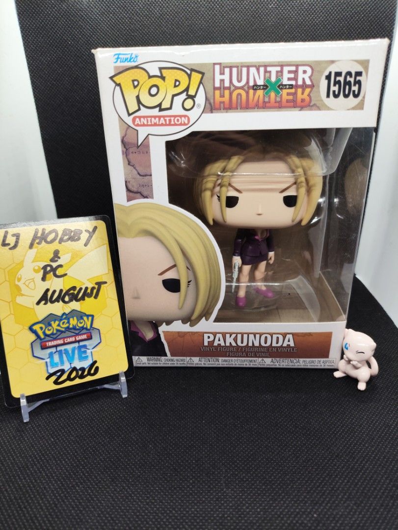 Funko Pop Animation Hunter x Hunter Pakunoda #1565 (Category: Figurines & Statues) located in Mandaluyong City. Submitted by ljhay029 (Listing ID 1453143202, Image 1). Description: - Funko Pop Figure: Pakunoda - Series: Hunter x Hunter - Model Number: 1565 - Collection: Animation Series - Condition: Brand new, still in original packaging - Ideal for: Anime collectors, Hunter x Hunter fans.