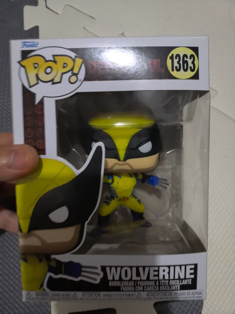 Funko Pop! Marvel Wolverine Bobblehead 1363 (Category: Figurines & Statues) located in Manila. Submitted by eediso10 (Listing ID 1453084096, Image 1). Description: - Funko Pop! Marvel Wolverine Bobblehead - Figure Number: 1363 - Classic Wolverine Design - Great for Marvel fans and collectors - Comes in original box - Box has minor wear.